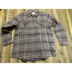 Canyon Guide Shirt, Women's XL, Black Purple Blue, Plaid, Button Up Long Sleeve